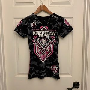American Fighter by Buckle T-Shirt